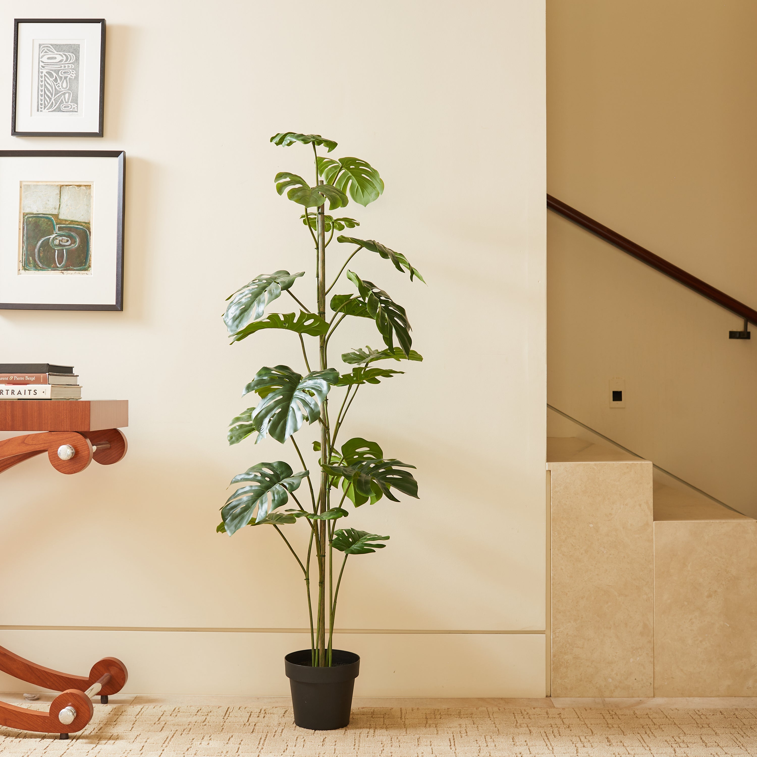 Faux Monstera Tree