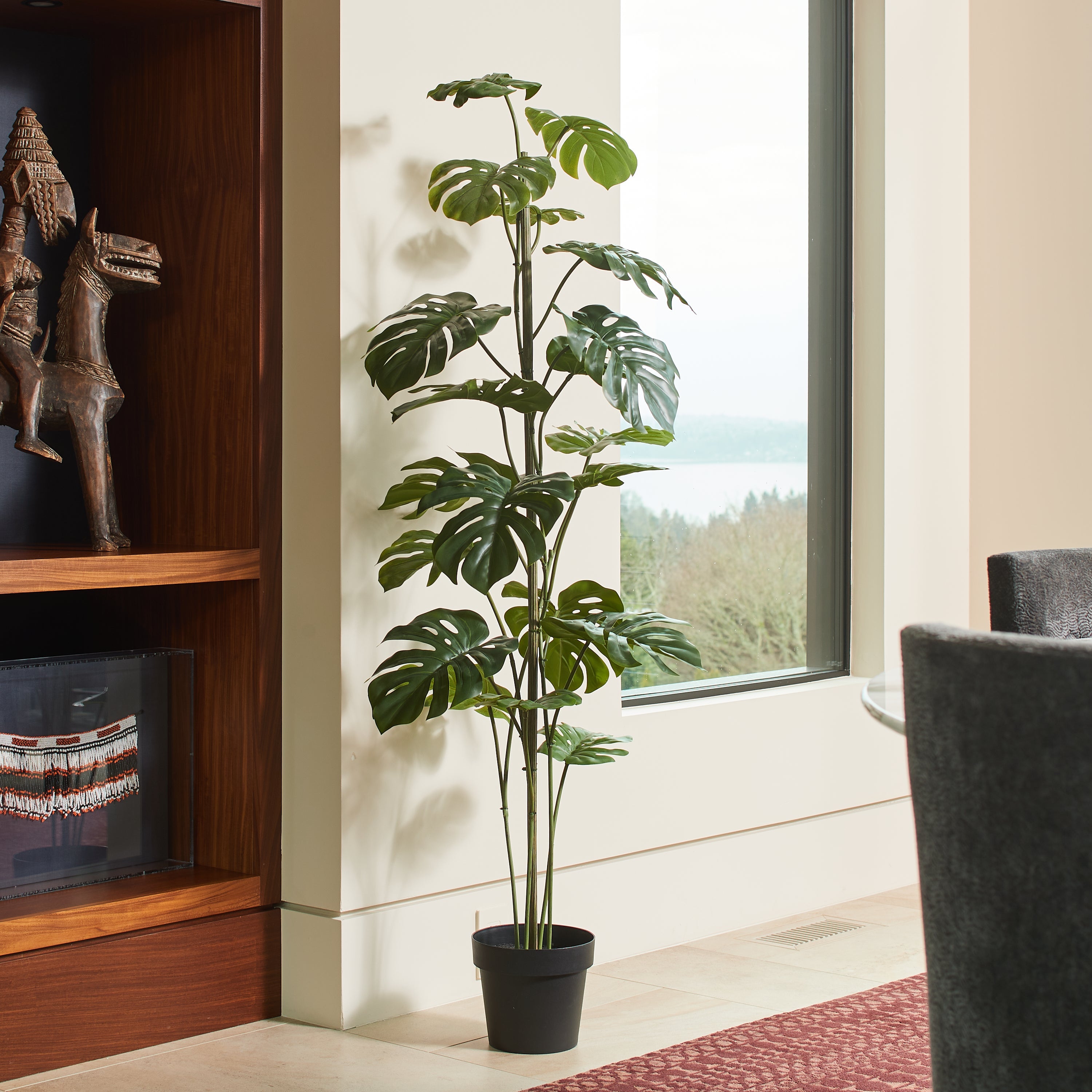Faux Monstera Tree