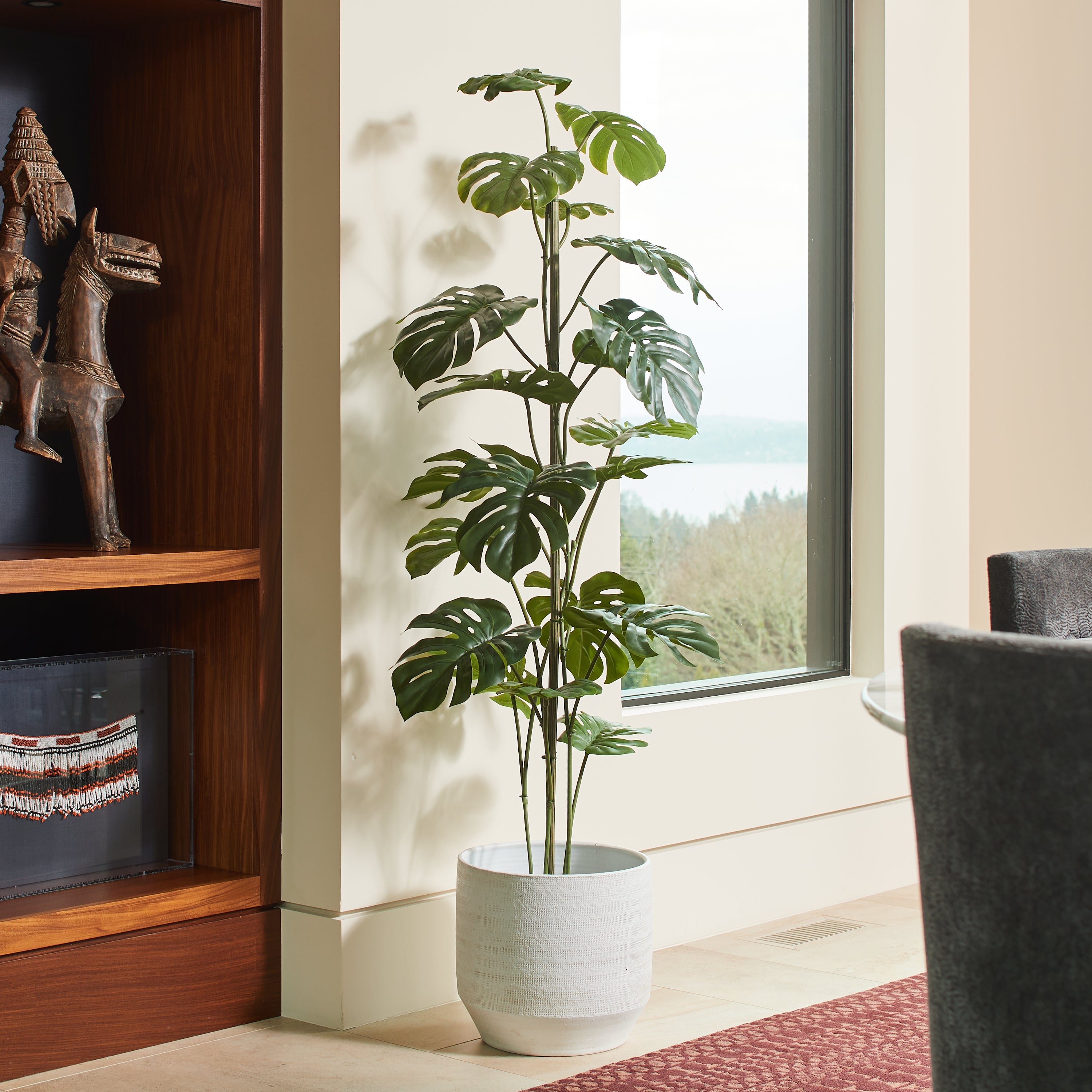 Faux Monstera Tree