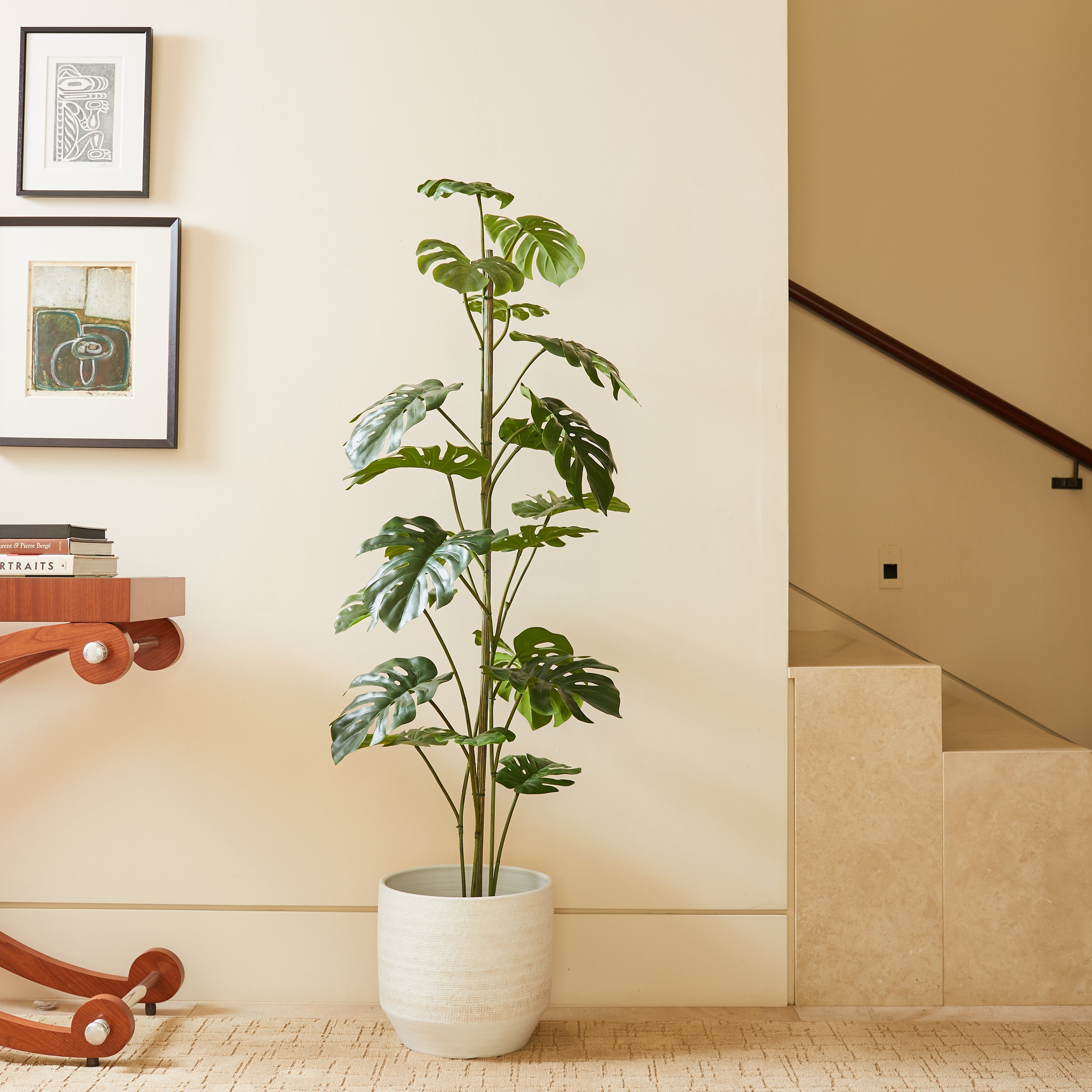 Faux Monstera Tree