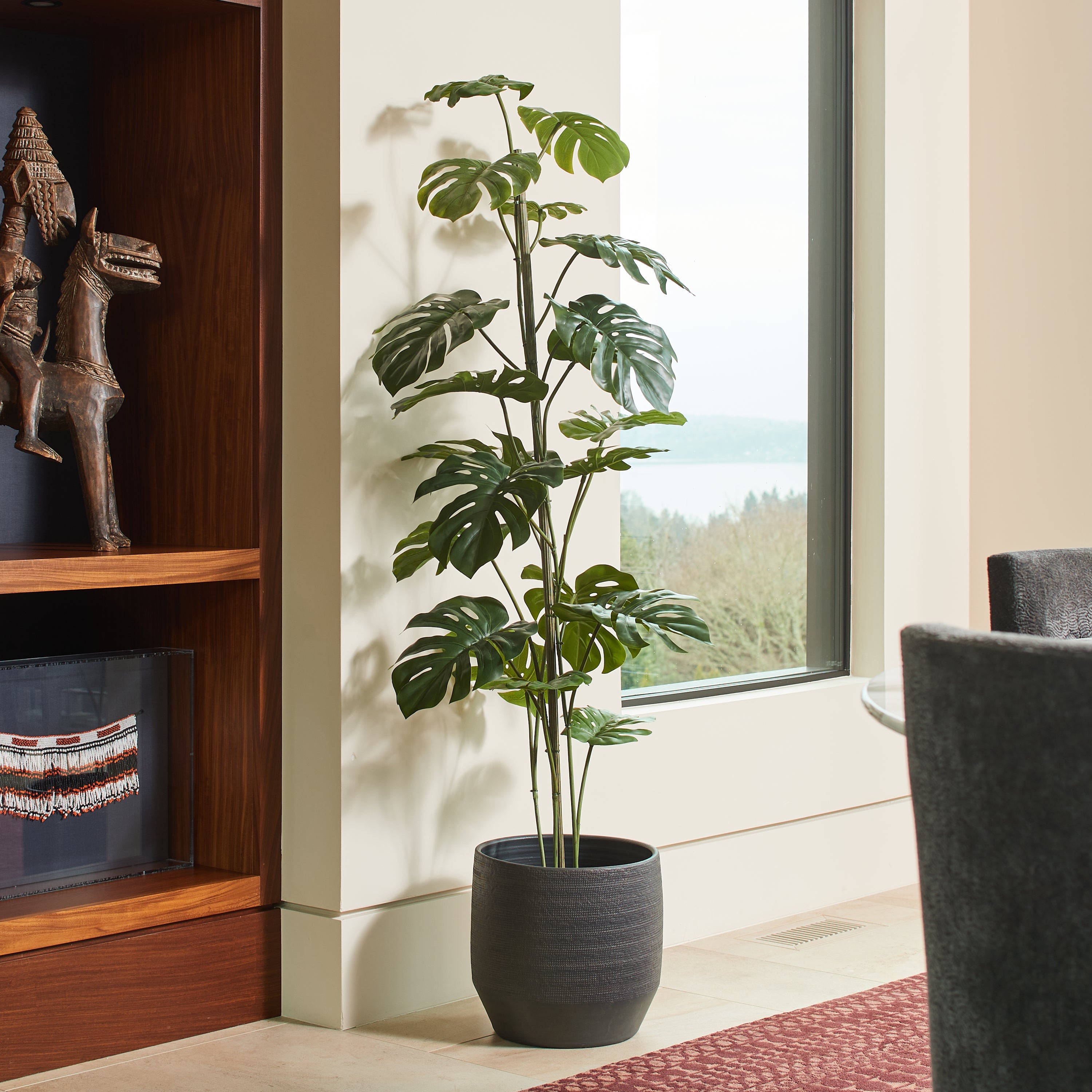 Faux Monstera Tree