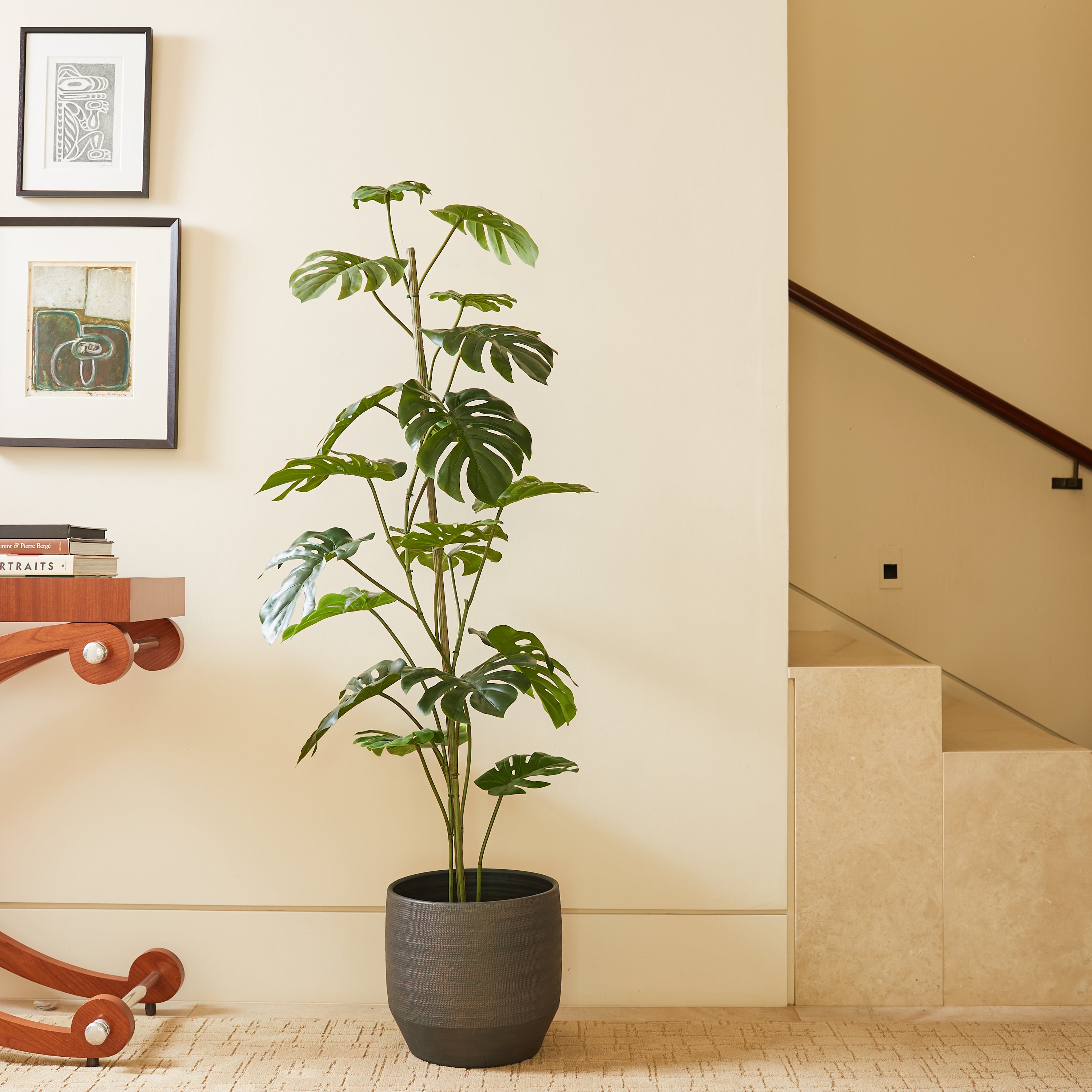Faux Monstera Tree