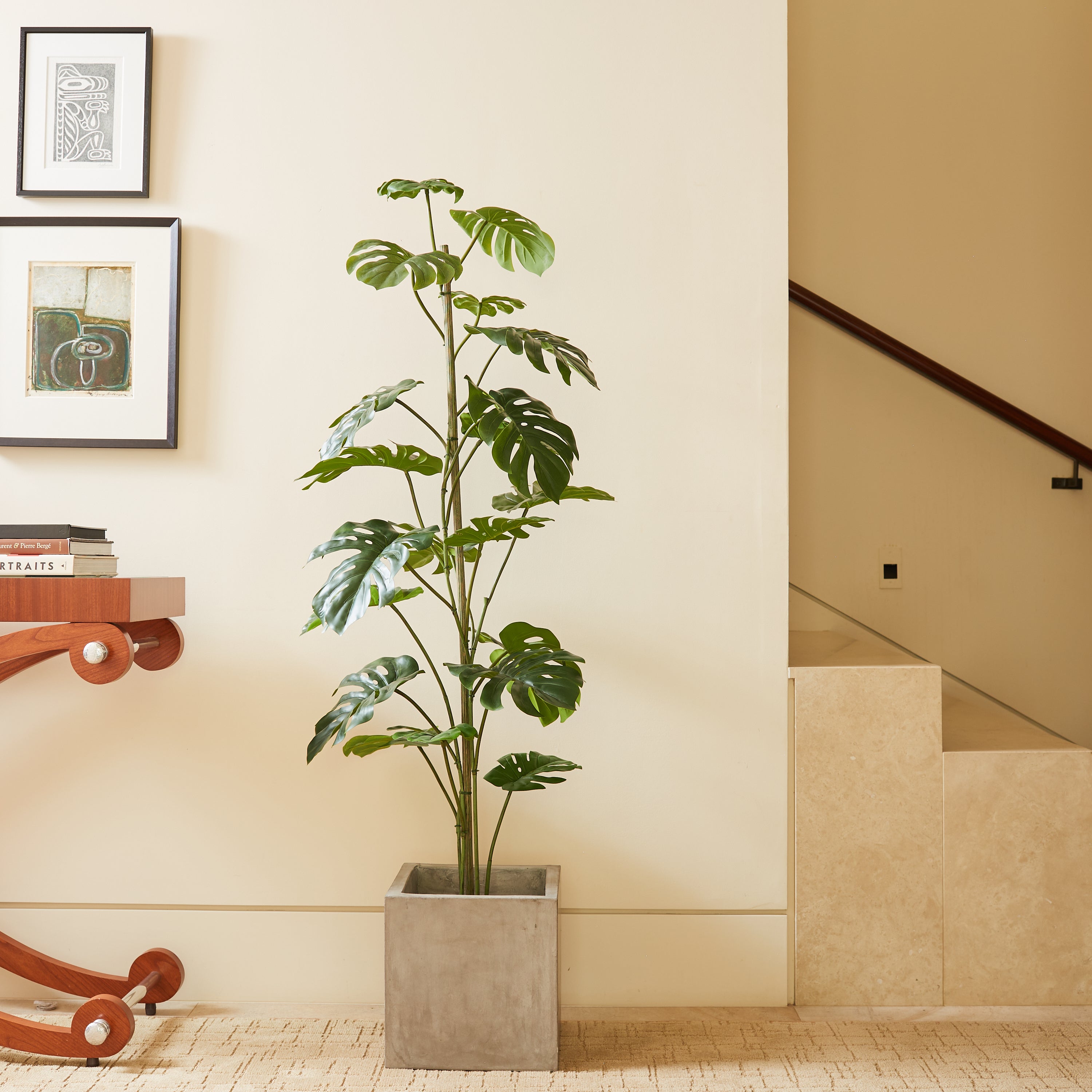 Faux Monstera Tree