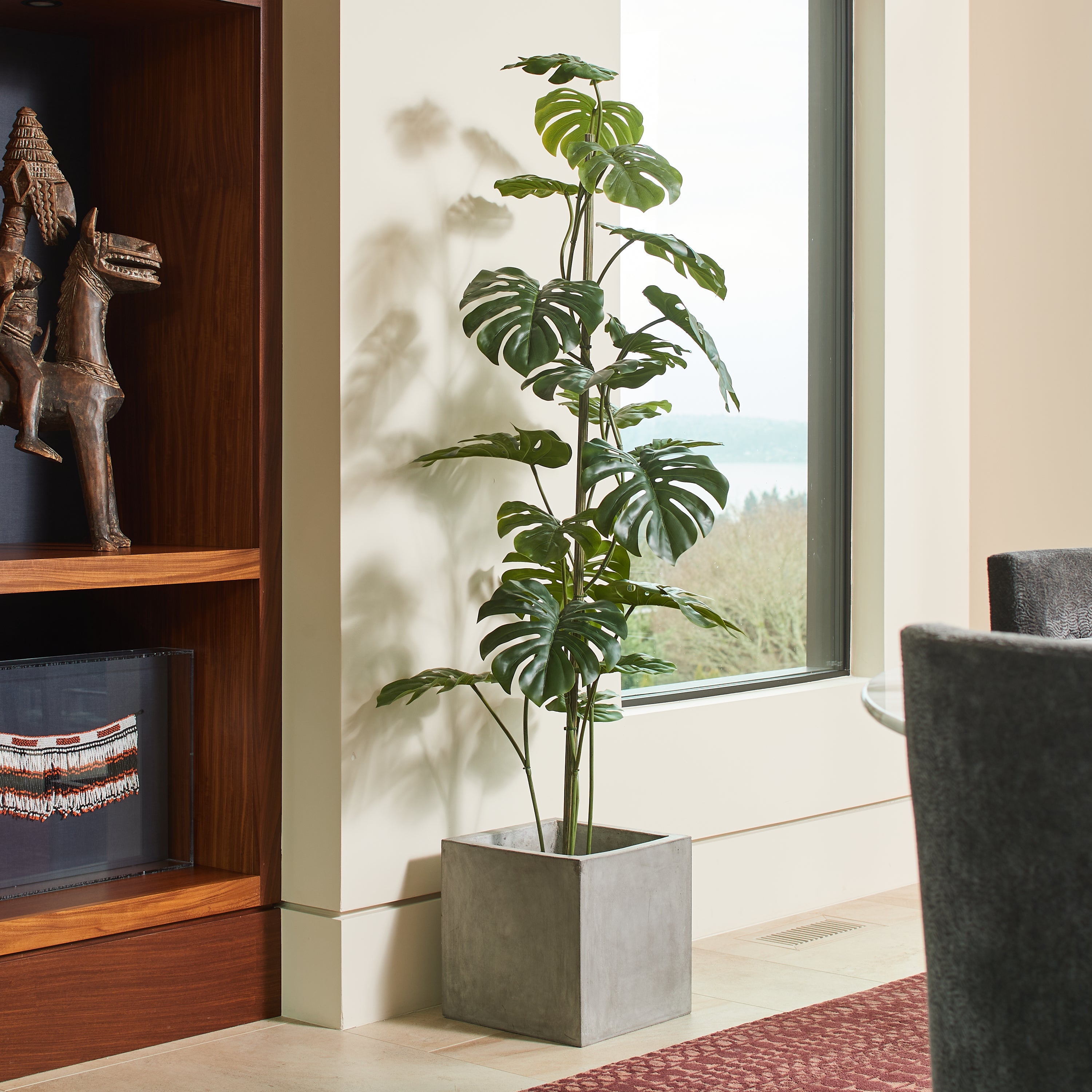 Faux Monstera Tree