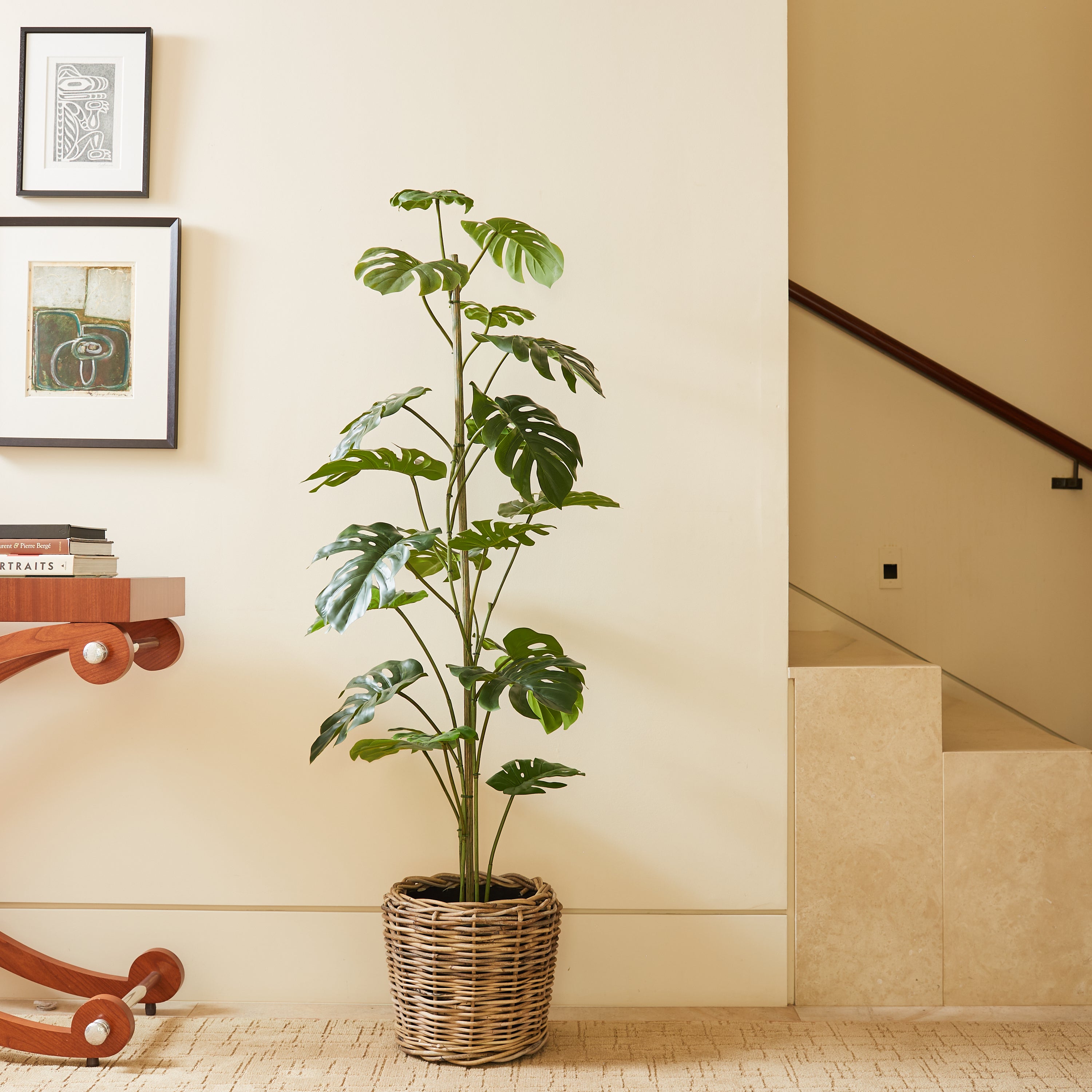 Faux Monstera Tree