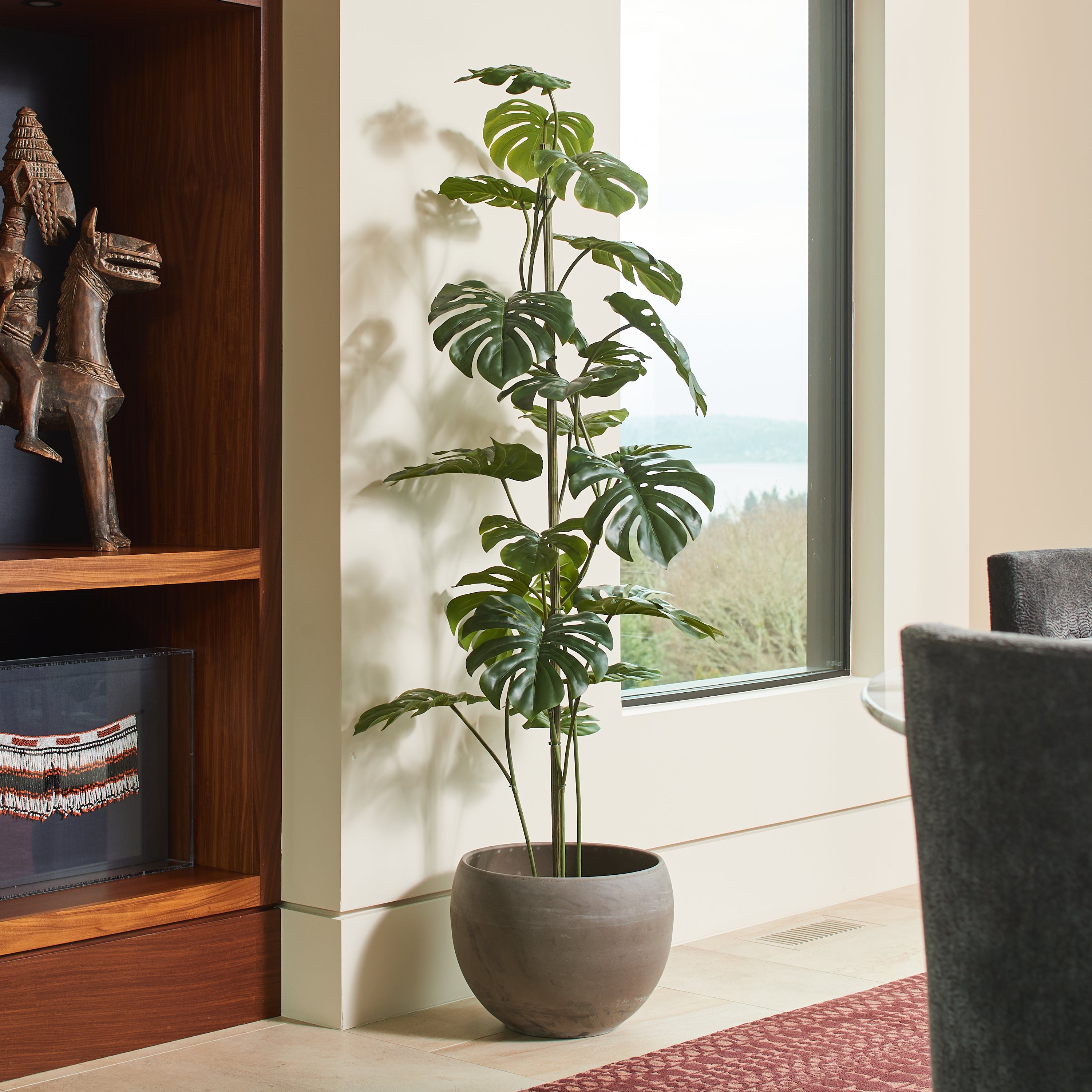 Faux Monstera Tree