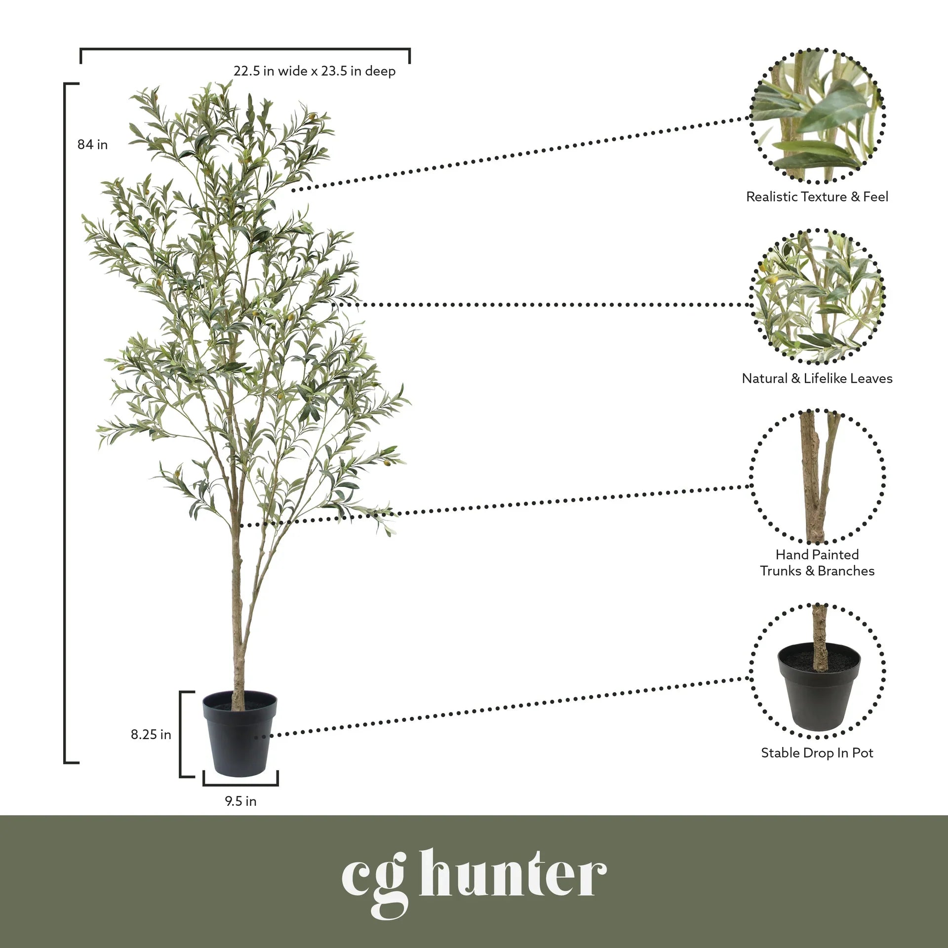 Faux Wispy Olive Tree