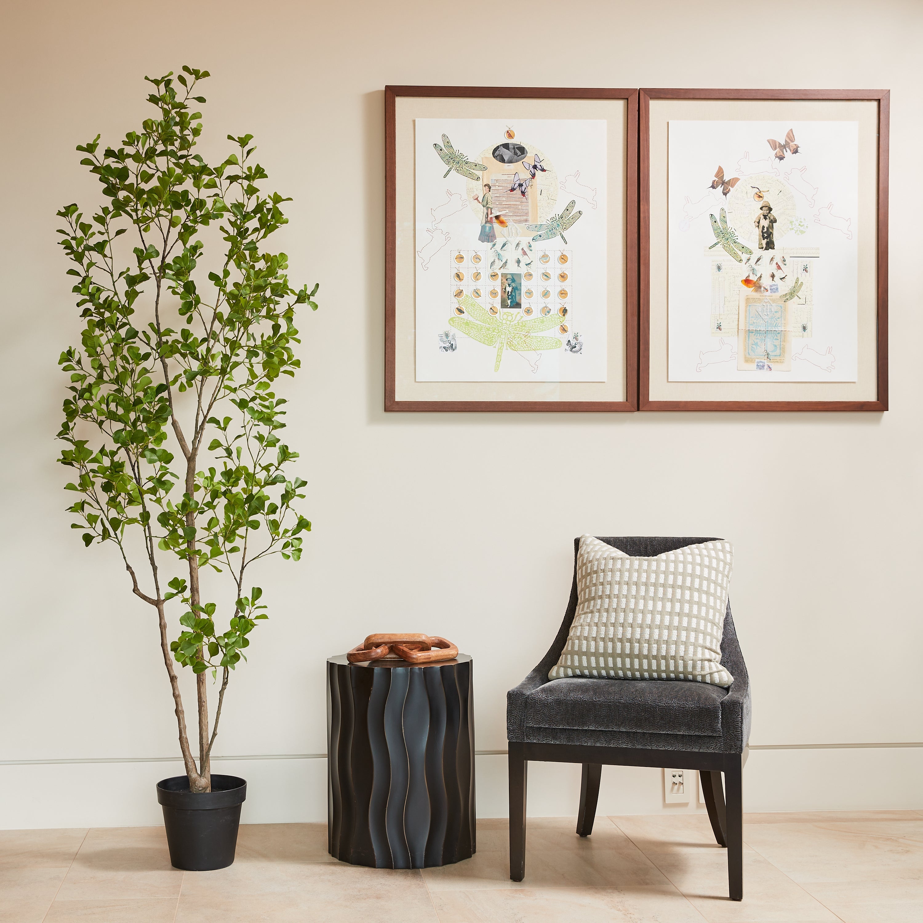 Artificial Heart Ficus Tree