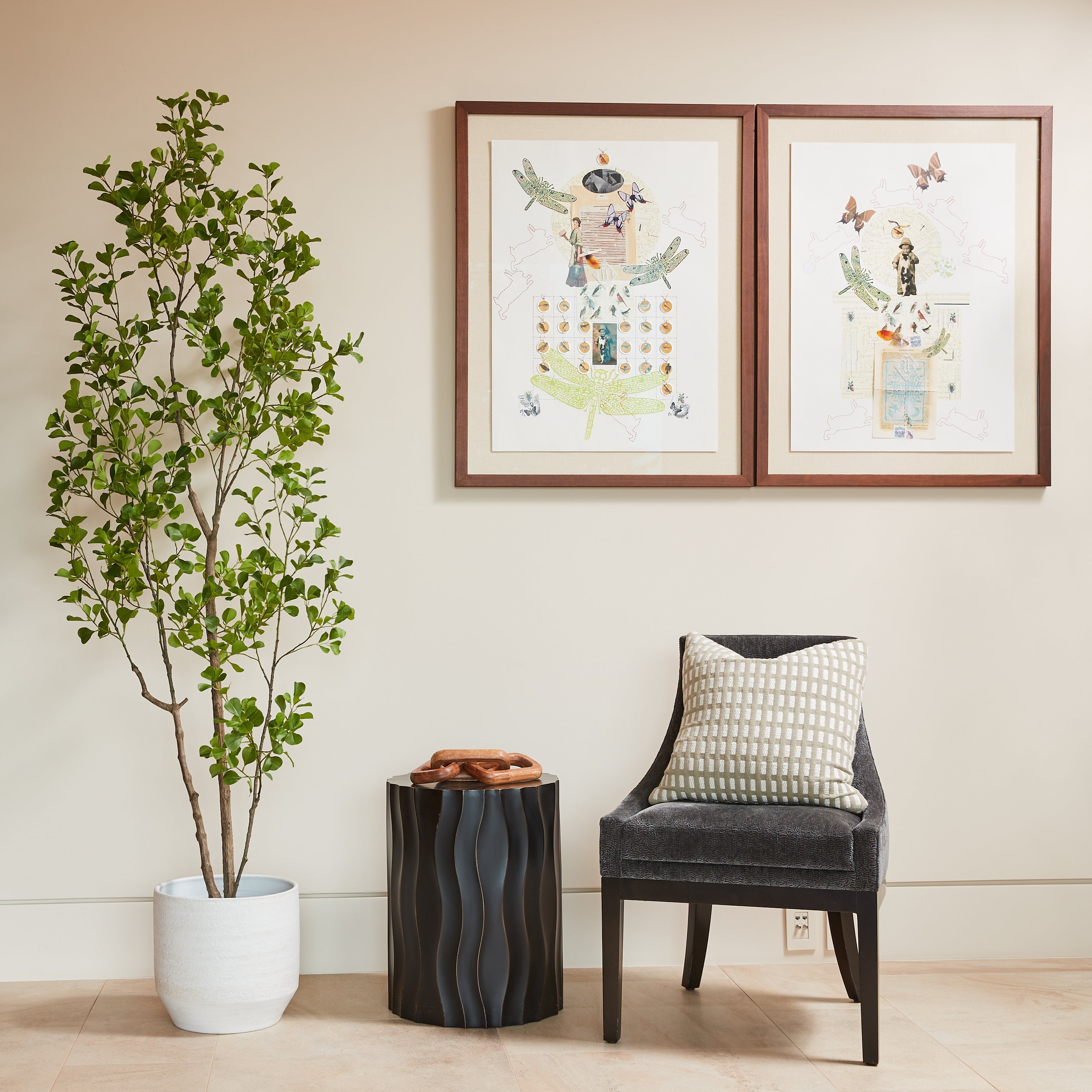 Artificial Heart Ficus Tree