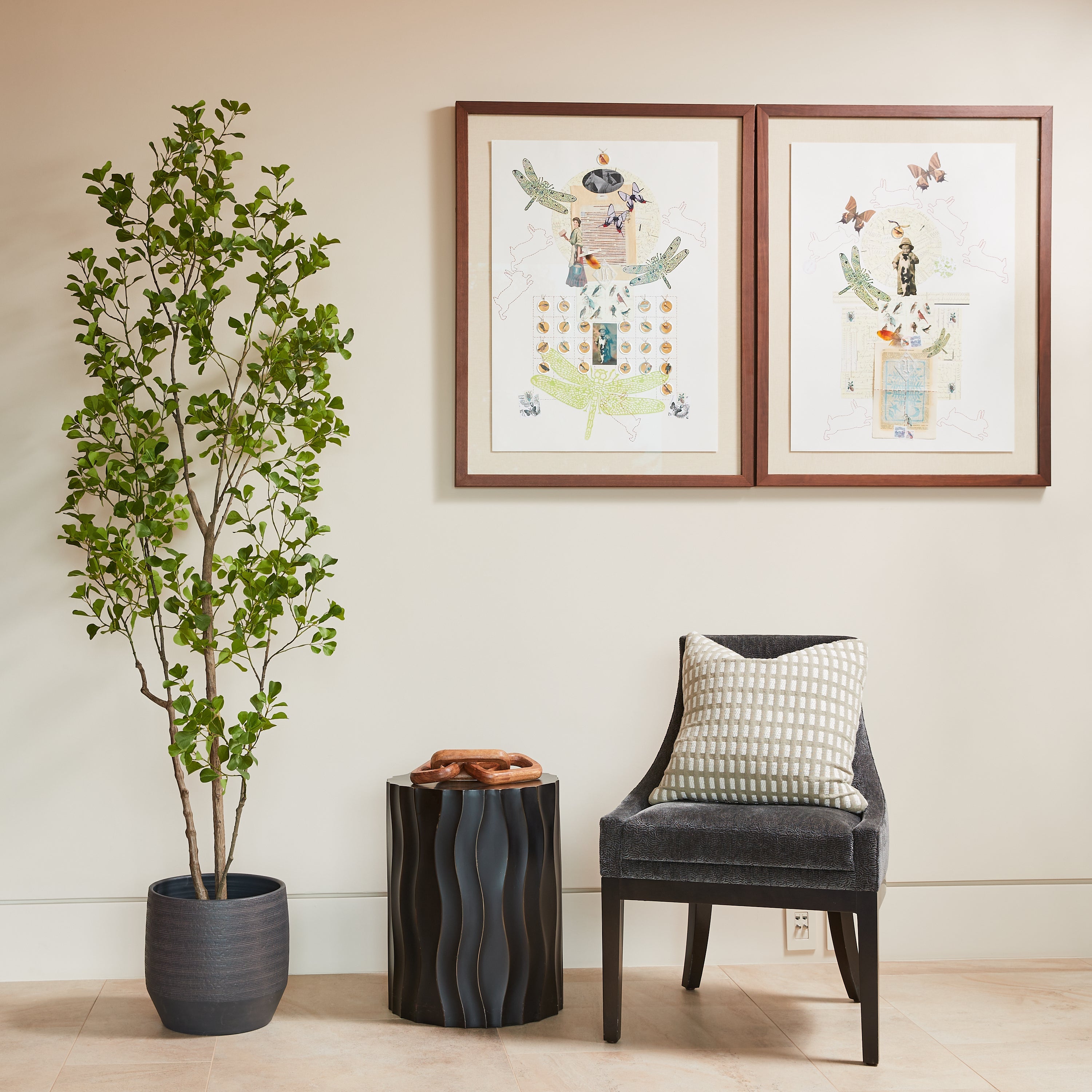 Artificial Heart Ficus Tree