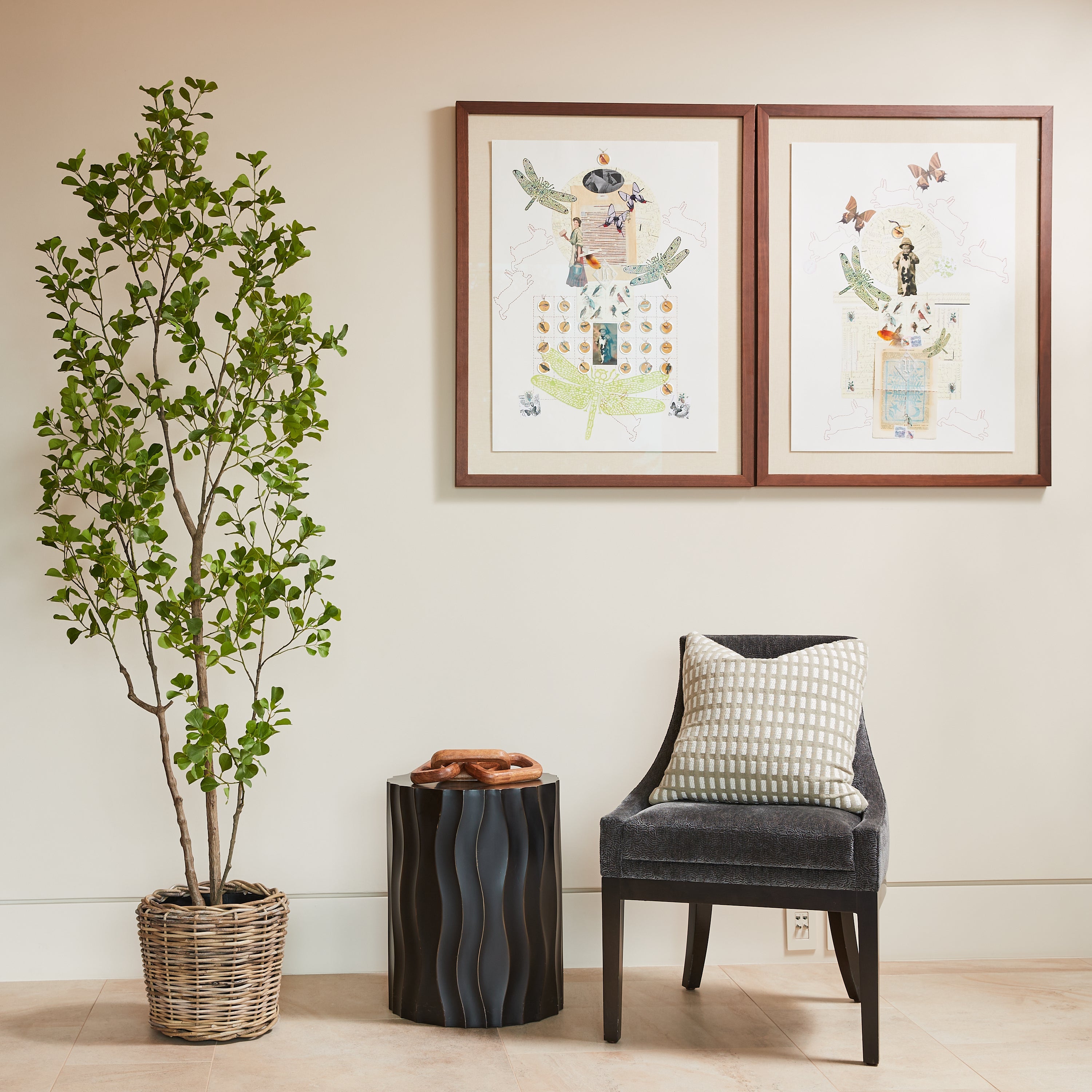 Artificial Heart Ficus Tree