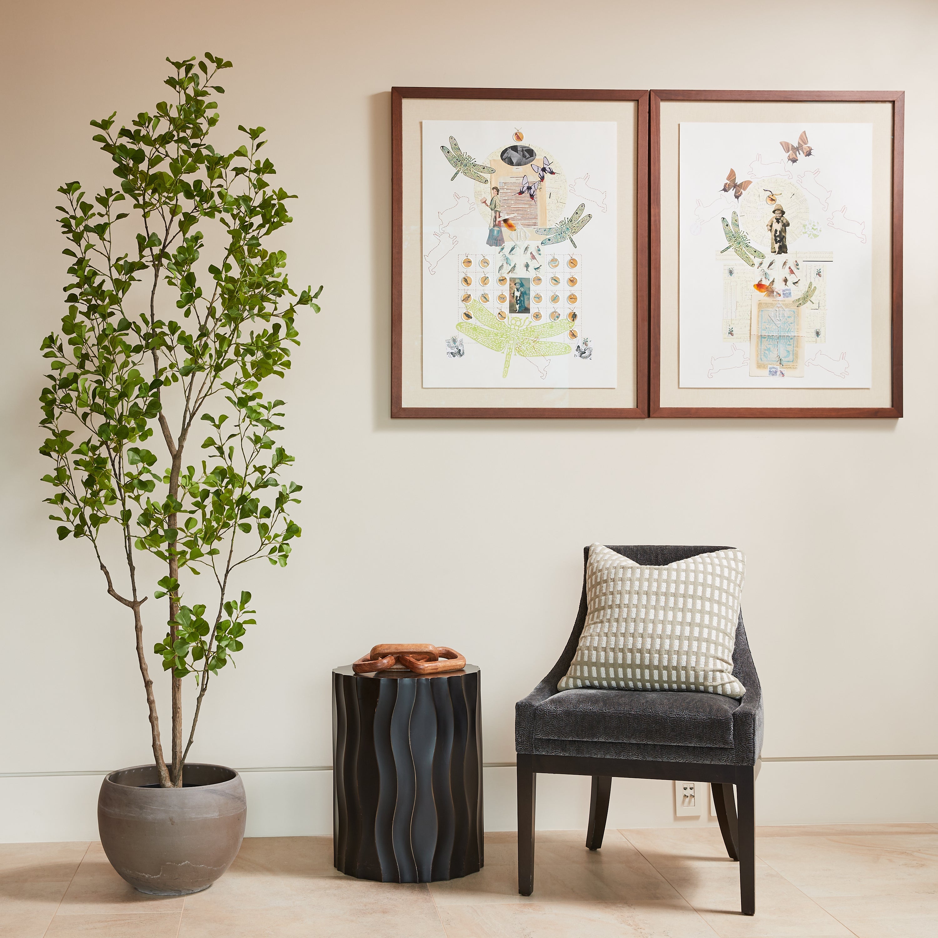 Artificial Heart Ficus Tree