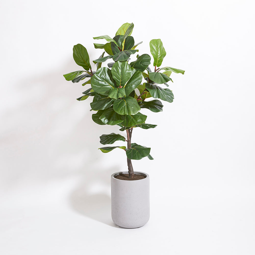 Faux Fiddle Leaf Fig Tree with Artisan Planter