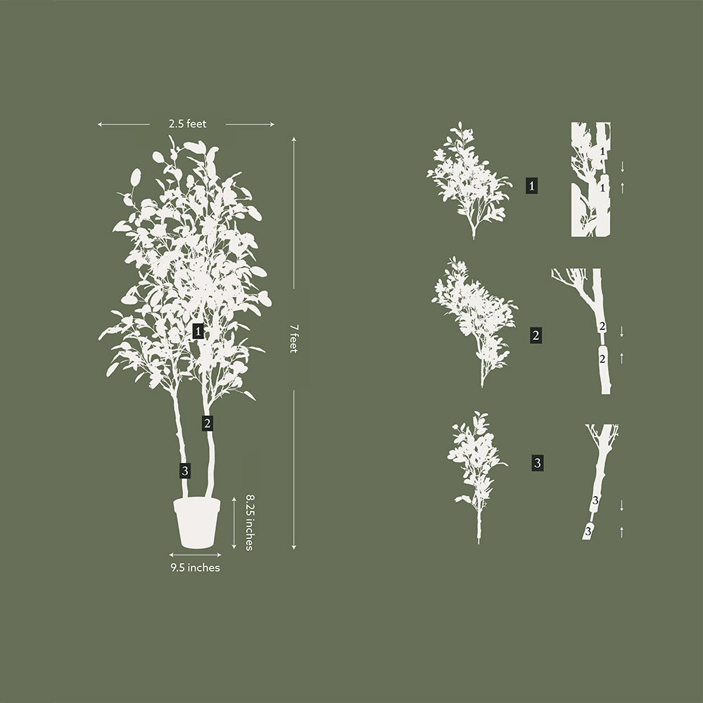 Faux Citrus Lemon Tree