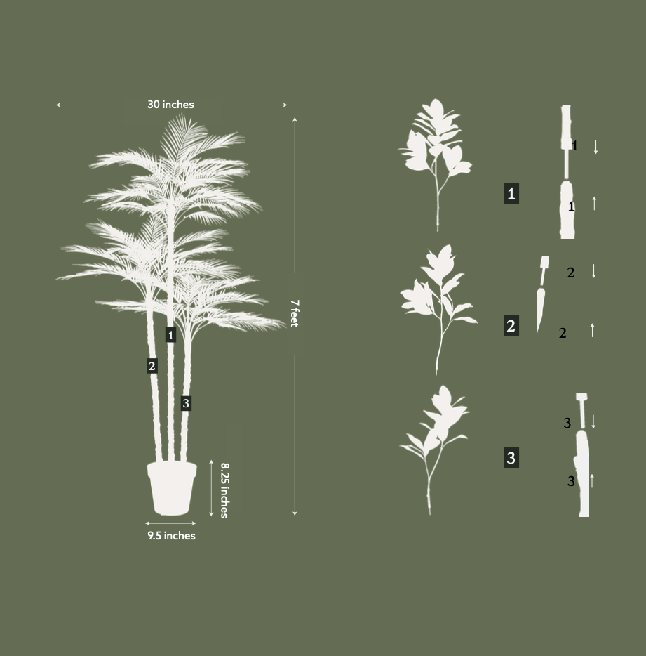 Faux Palm Tree