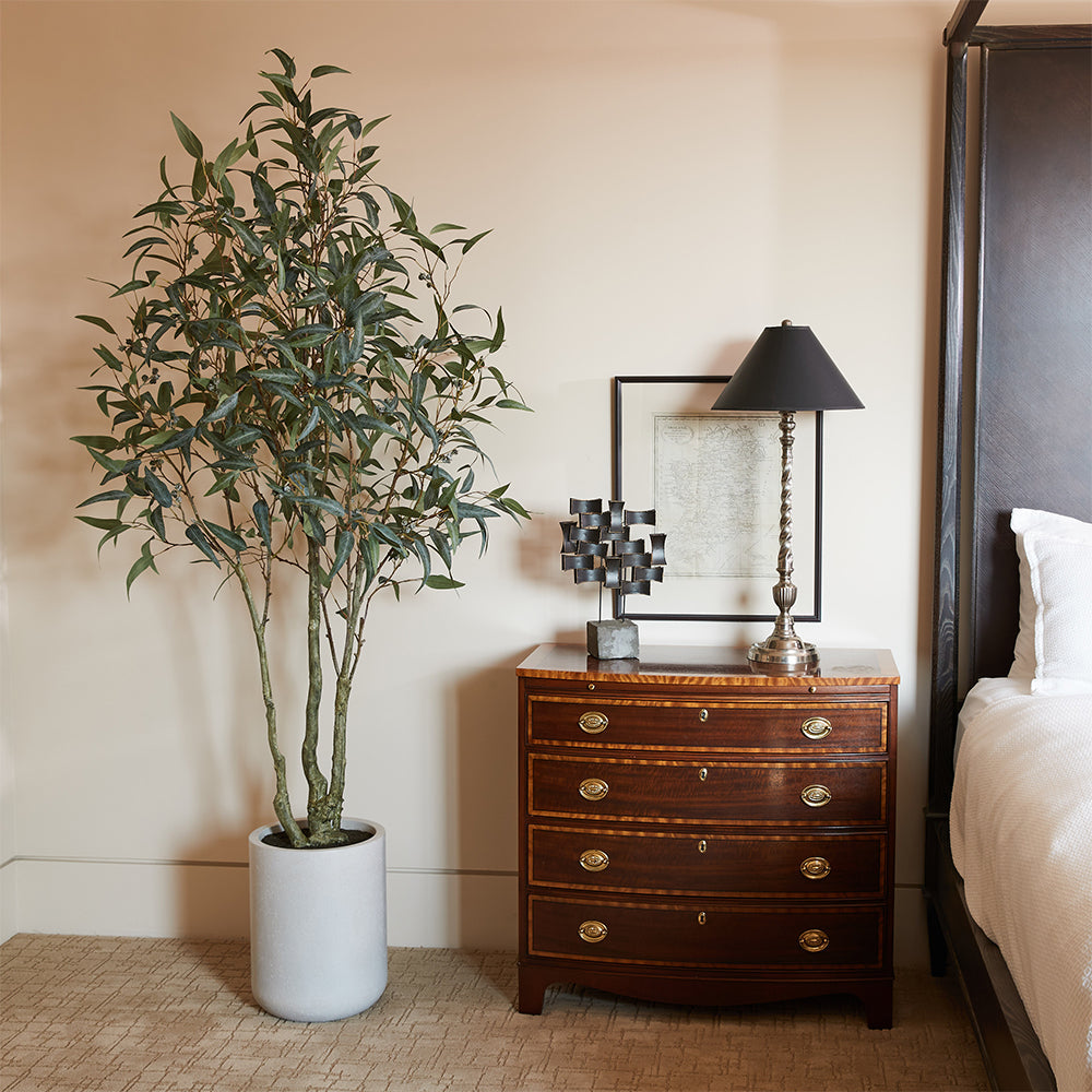 Artificial Willow Eucalyptus Tree 7' with Artisan Planter