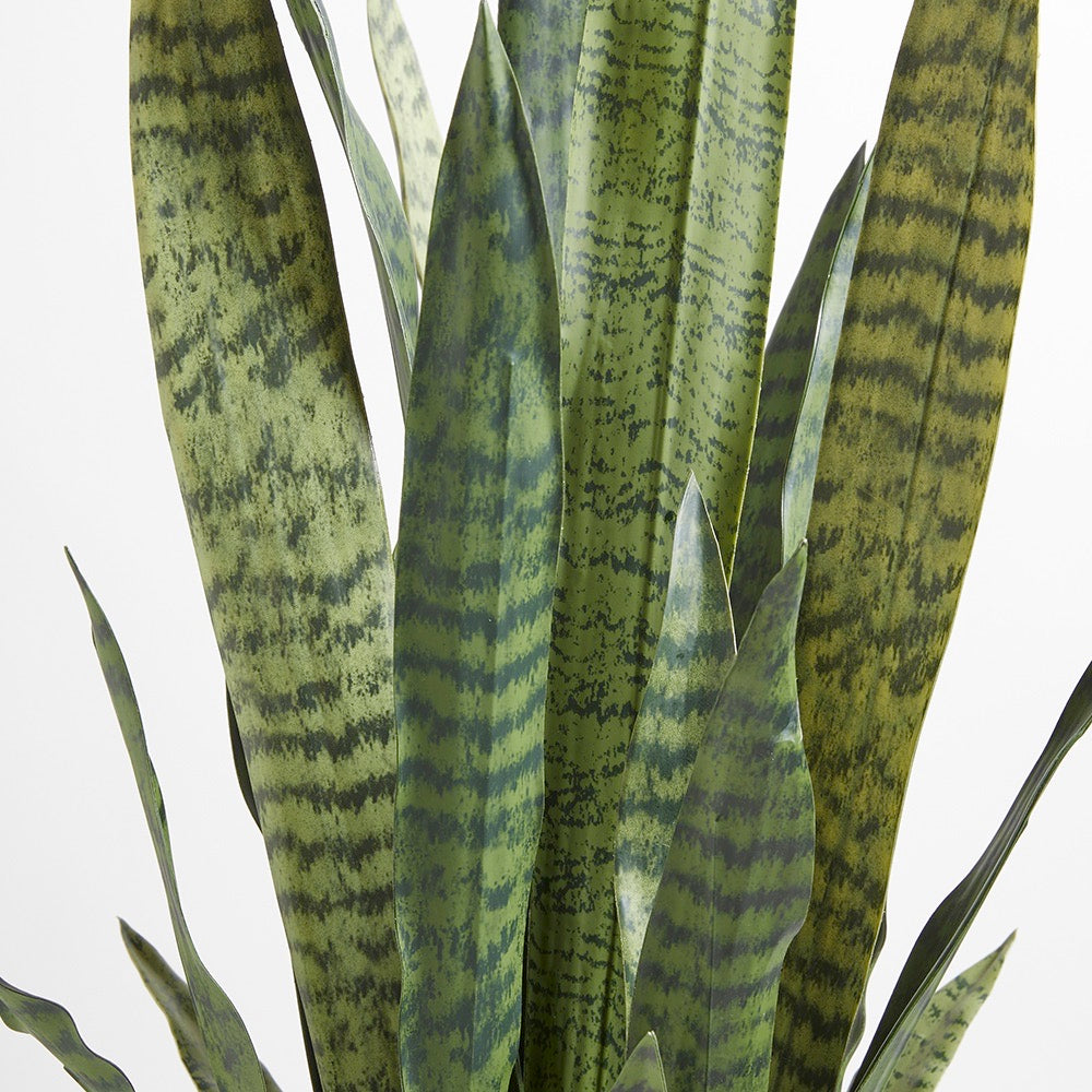 Faux Snake Plant with Artisan Planter