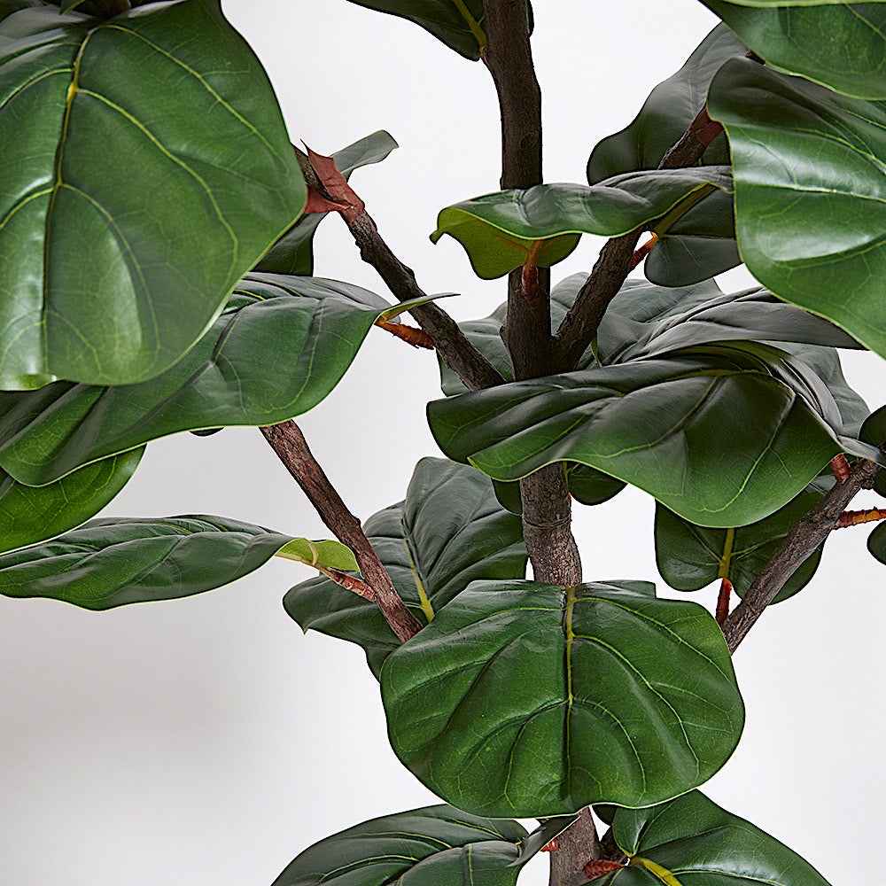 Faux Fiddle Leaf Fig Tree with Artisan Planter