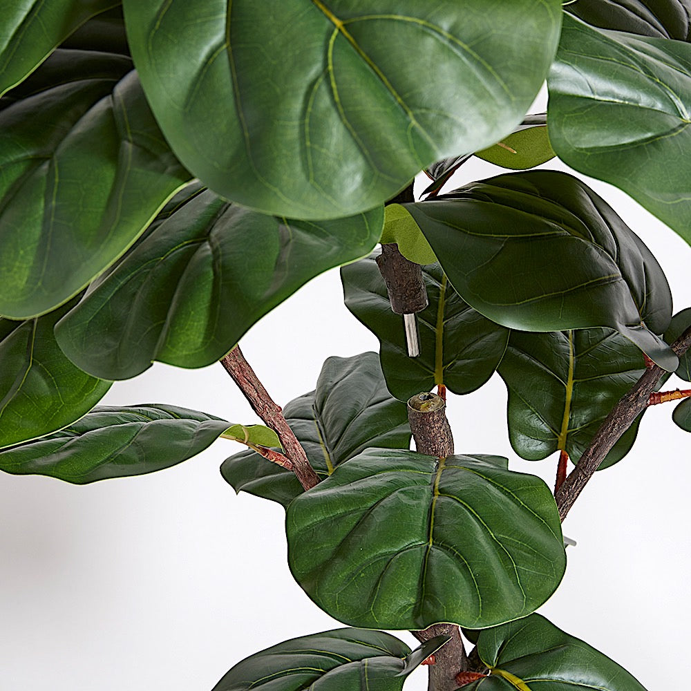 Faux Fiddle Leaf Fig Tree with Artisan Planter