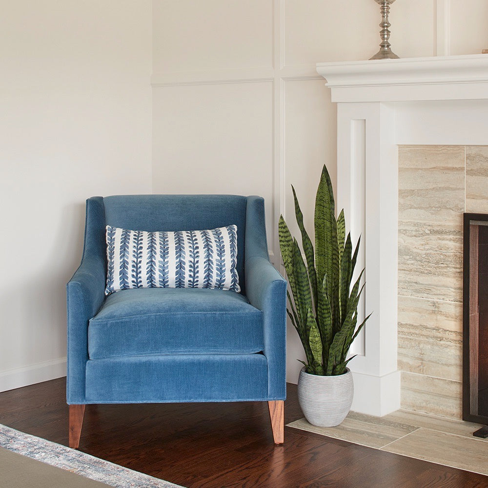 Faux Snake Plant with Artisan Planter