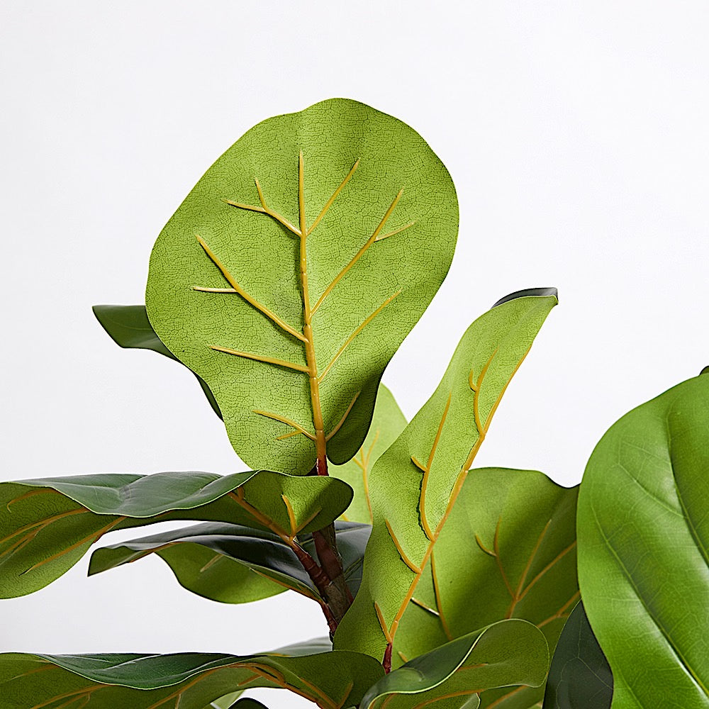Faux Fiddle Leaf Fig Tree with Artisan Planter