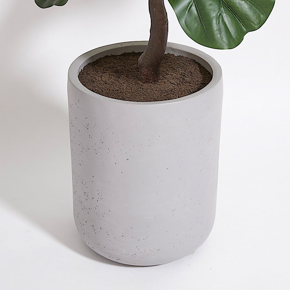 Faux Fiddle Leaf Fig Tree with Artisan Planter