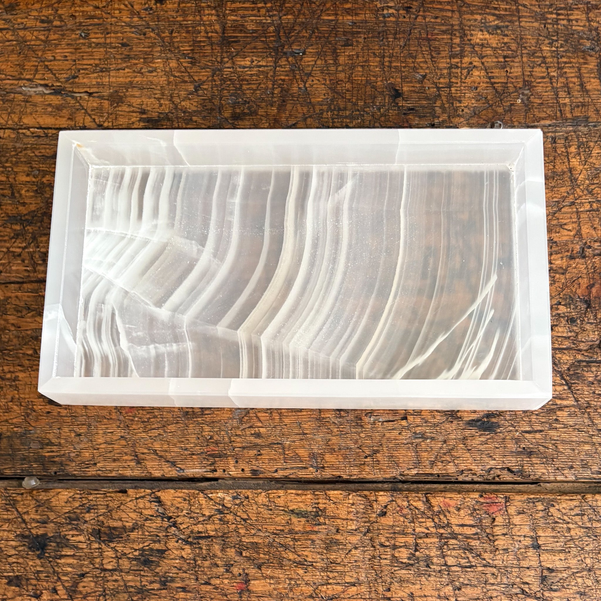 Small White Onyx Tray