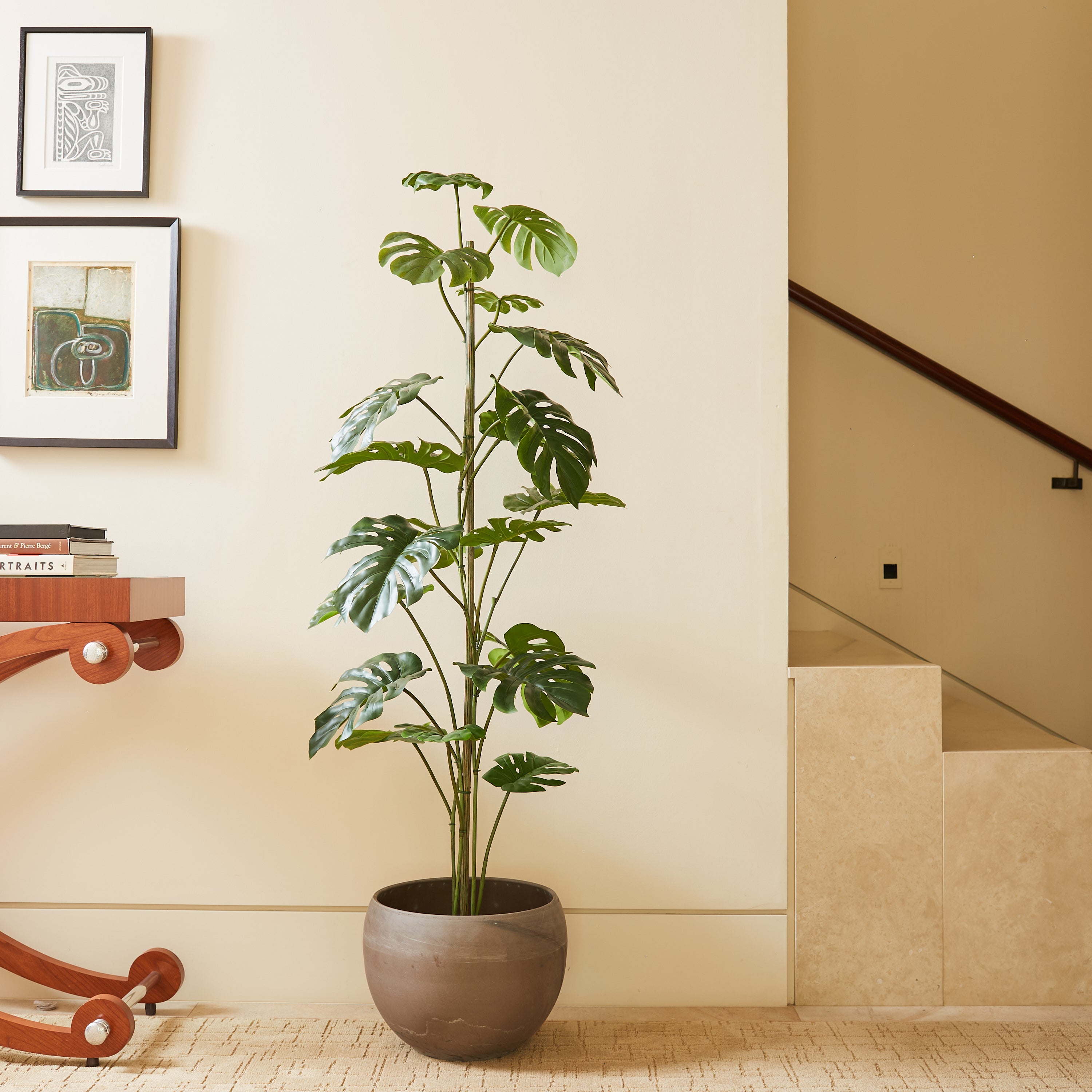 Faux Monstera Tree
