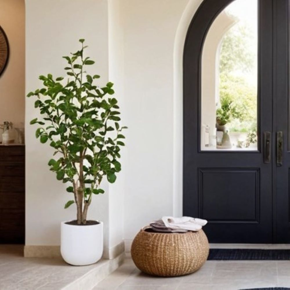 Faux Potted Eucalyptus Tree