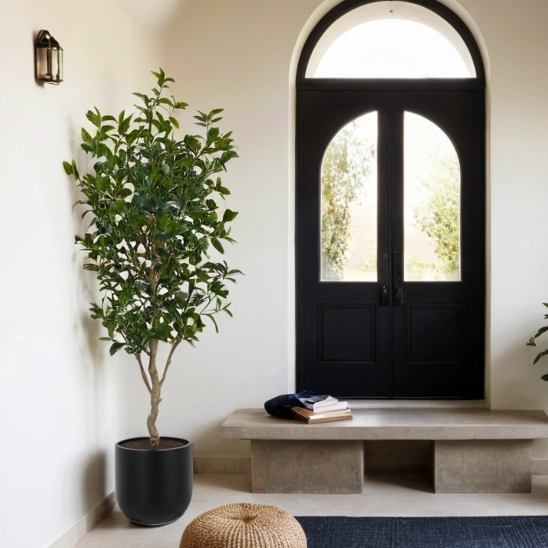 Faux Potted Laurel Tree